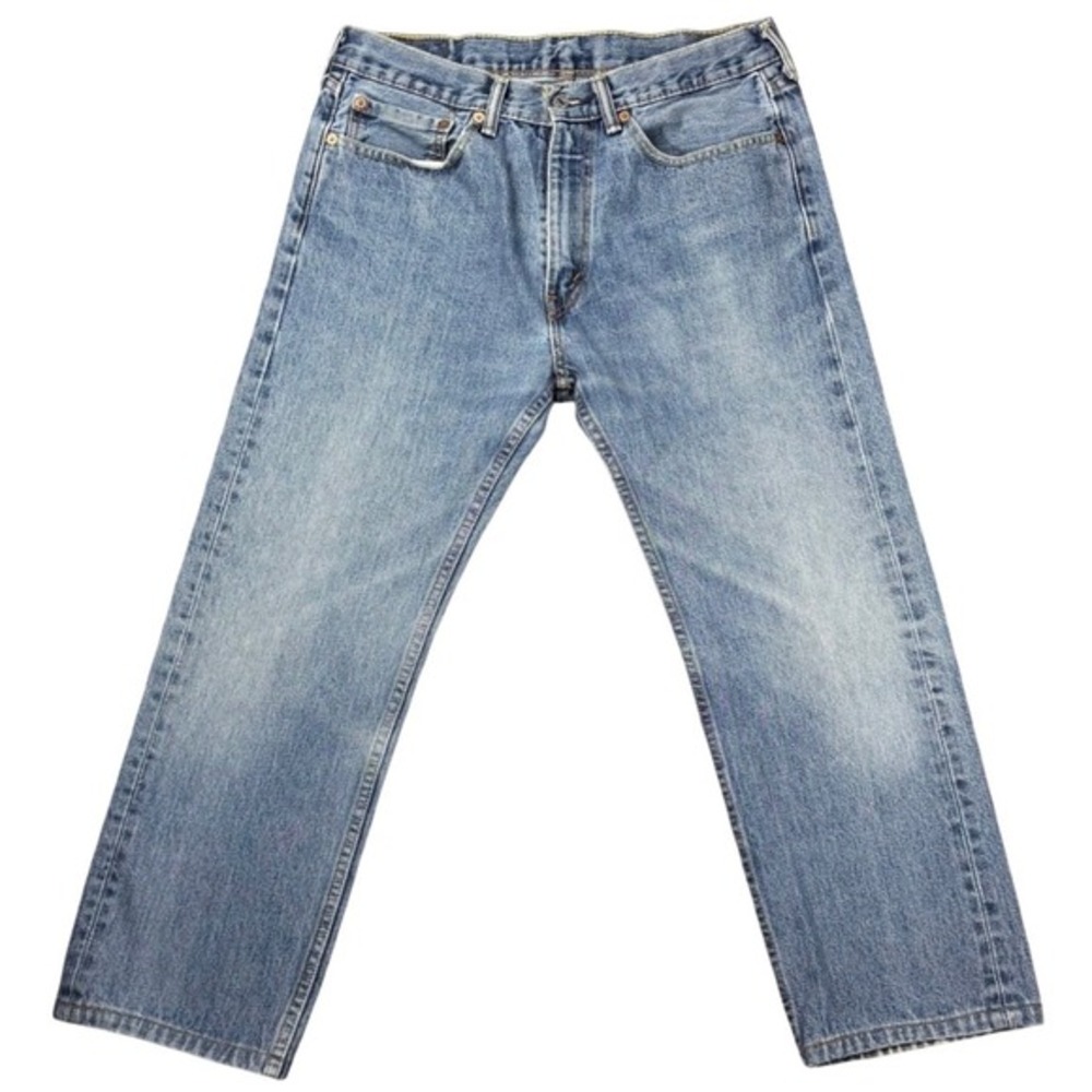 Levi's 505 Men's W34 L26 Regular Fit Denim Jeans Light Wash Casual Everyday